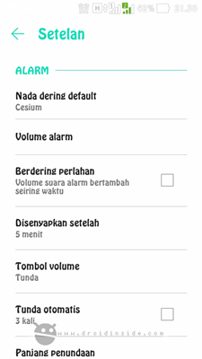 bug alarm asus go droidinside