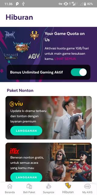 Axis Unlimited Gaming jadi kuota Biasa