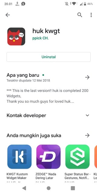 Cara Pasang KWGT di AZMPM1