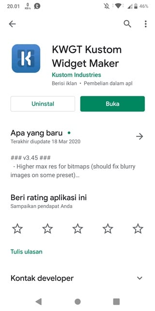 Cara Pasang KWGT di Asus Zenfone Max Pro M1