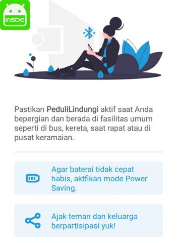 fitur aplikasi peduli lindungi