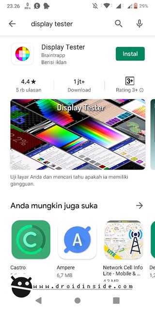 aplikasi display tester