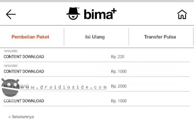 pulsa tri berkurang sendiri