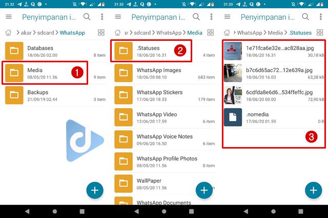 cara simpan status wa tanpa aplikasi