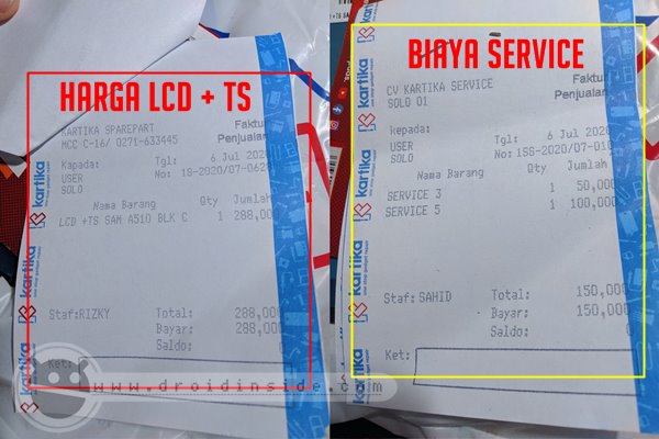 biaya ganti lcd samsung a50