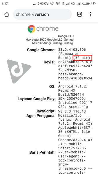 cara cek versi chrome android