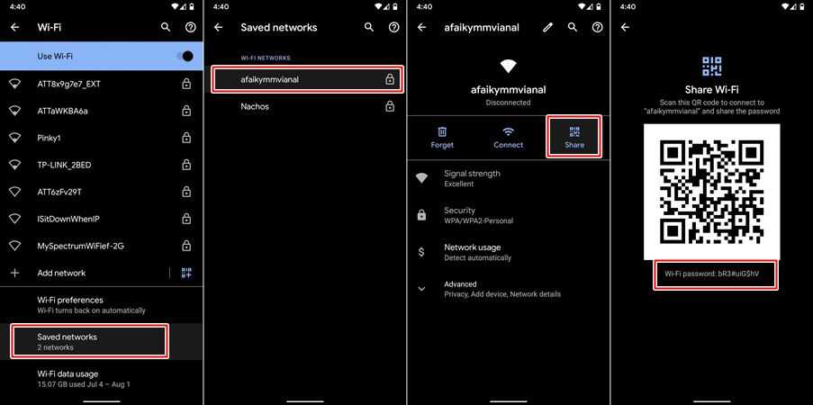 berbagi password wifi tanpa aplikasi android 10