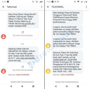 sms paket unlimited telkomsel 4g