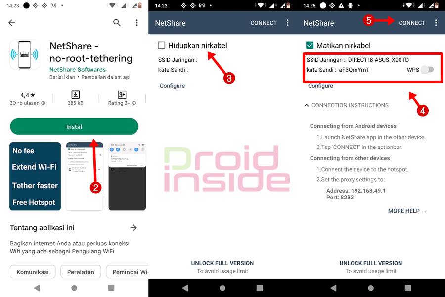 Android Menjadi Repeater Menggunakan Aplikasi NetShare