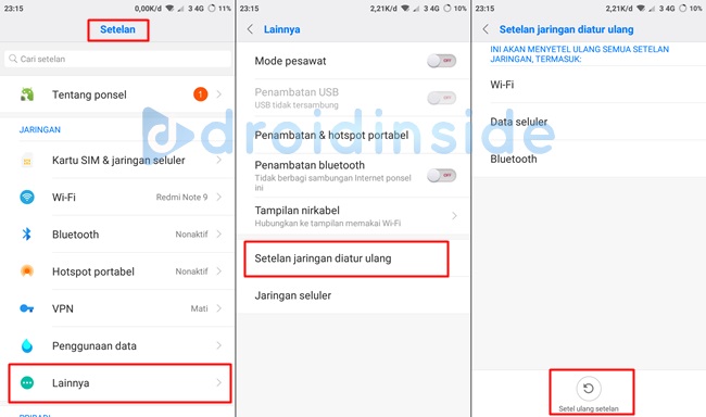 setel ulang pengaturan jaringan xiaomi