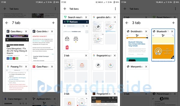 tampilan grup tab chrome android