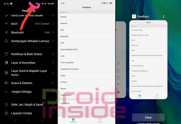 feedback toolkit oppo untuk tulisan logging