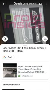 mencari gambar dengan google lens