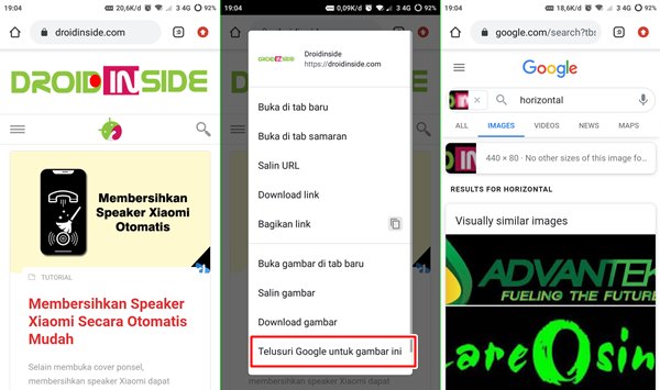 mencari gambar yang sama di google