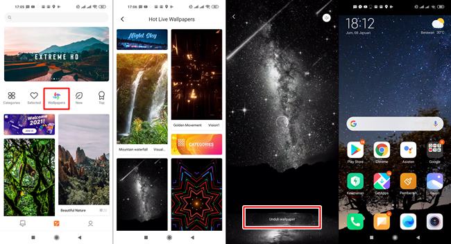 ubah live wallpaper xiaomi
