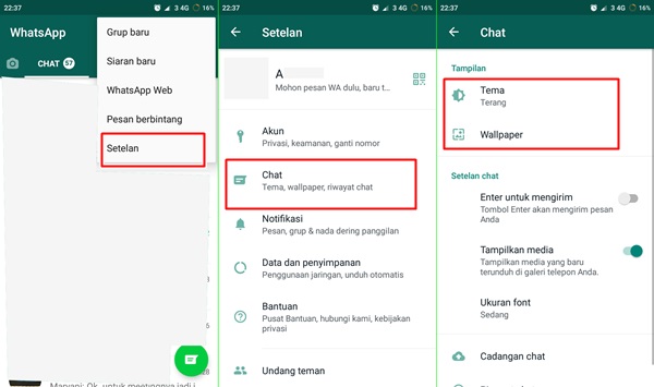 ubah wallpaper chat whatsapp