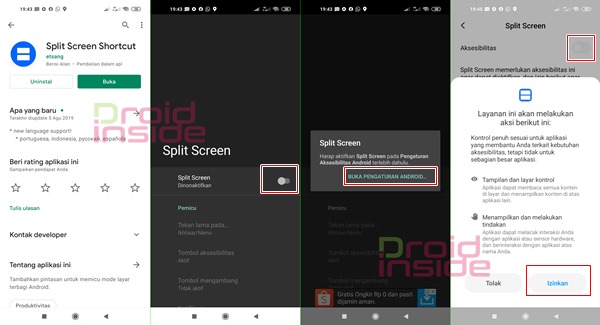 aplikasi split screen di redmi