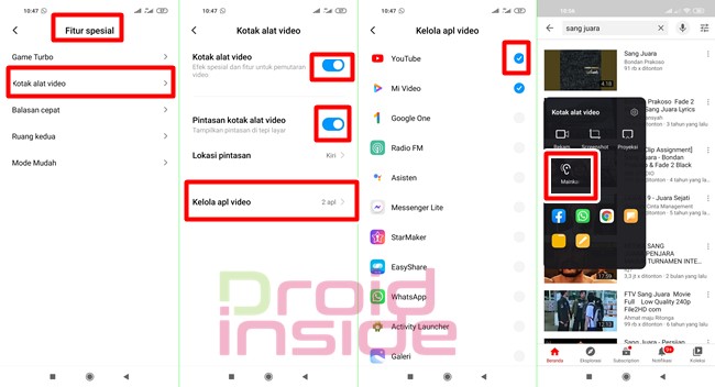 memutar youtube sambil mematikan layar