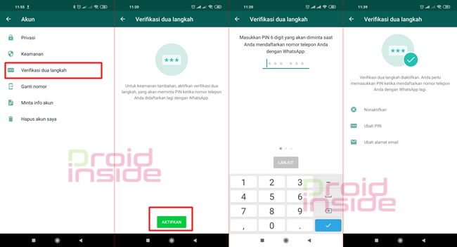 cara login wa dengan verifikasi 2 langkah