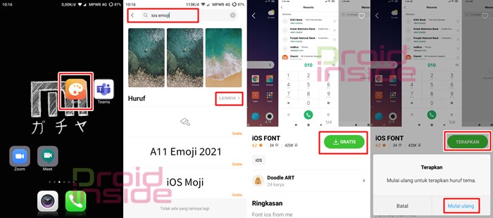 cara mengubah emoji xiaomi tanpa aplikasi