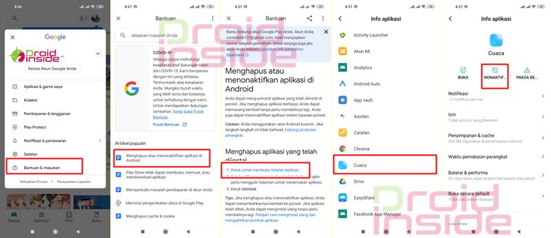 menonaktifkan aplikasi bawaan xiaomi