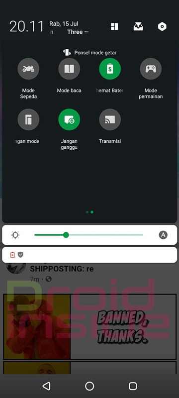 aktifkan mode jangan ganggu infinix