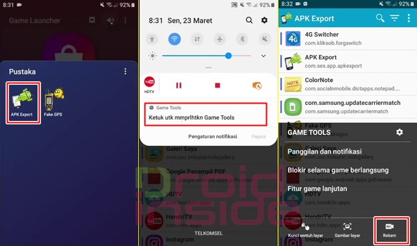 cara merekam layar samsung tanpa aplikasi