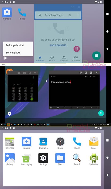 tampilan force desktop mode android