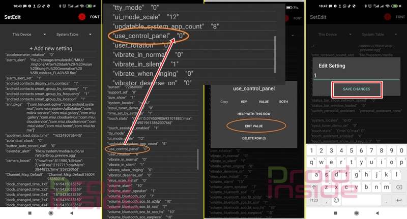 atasi menu pusat kontrol xiaomi menghilang