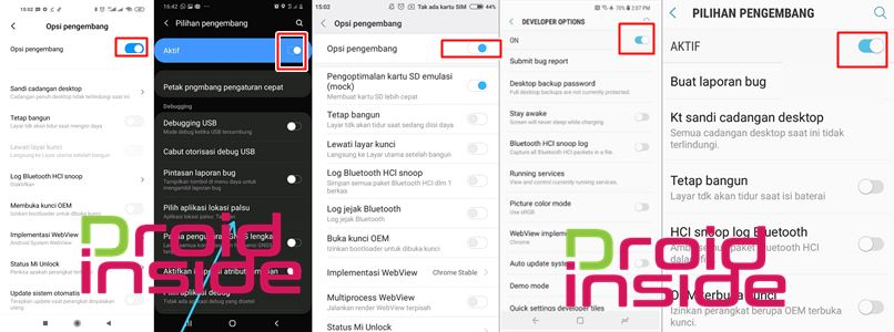 cara mematikan opsi pengembang