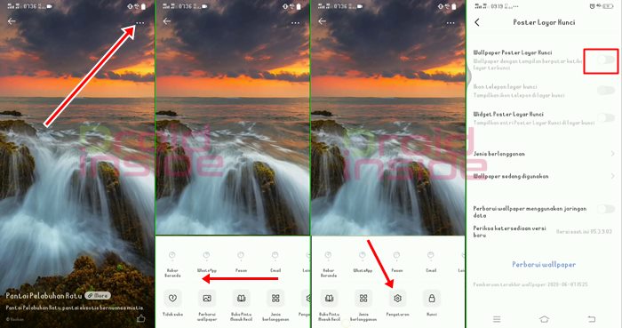 mematikan wallpaper bergilir layar kunci vivo