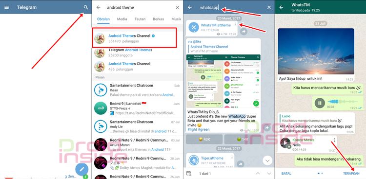 cara mengganti tema telegram seperti whatsapp