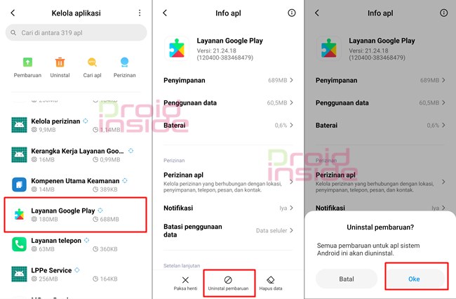 mengatasi gagal verifikasi aplikasi android 11