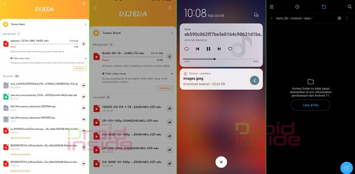 tidak cukup ruang di android 11 uc