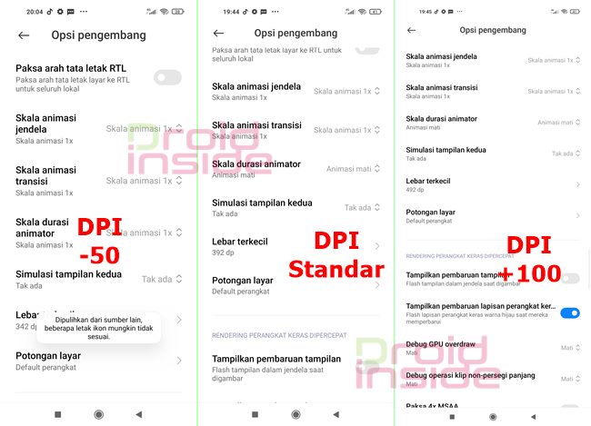 ukuran dpi android yang bagus untuk game