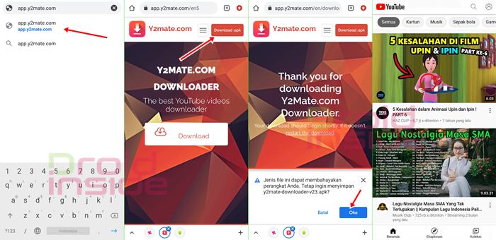 Cara Download Y2Mate APK