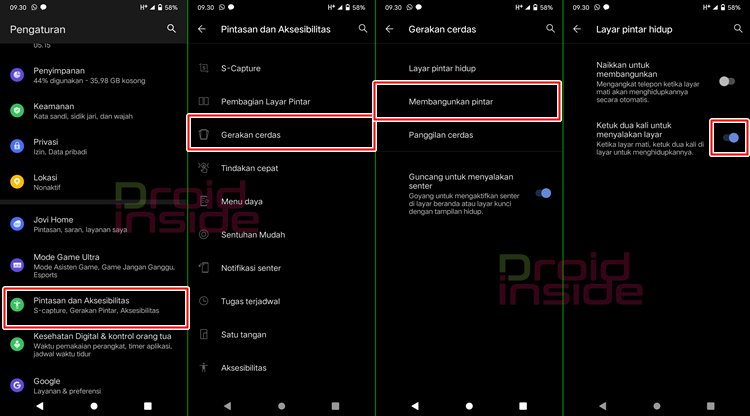 Cara Mengaktifkan Ketuk Layar 2 Kali di HP Vivo Terbaru