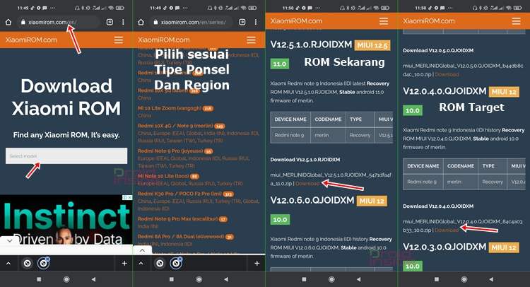 unduh rom untuk downgrade miui 12.5