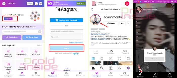 Cara download story IG yang di privasi