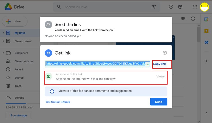 cara membuat link google drive di laptop