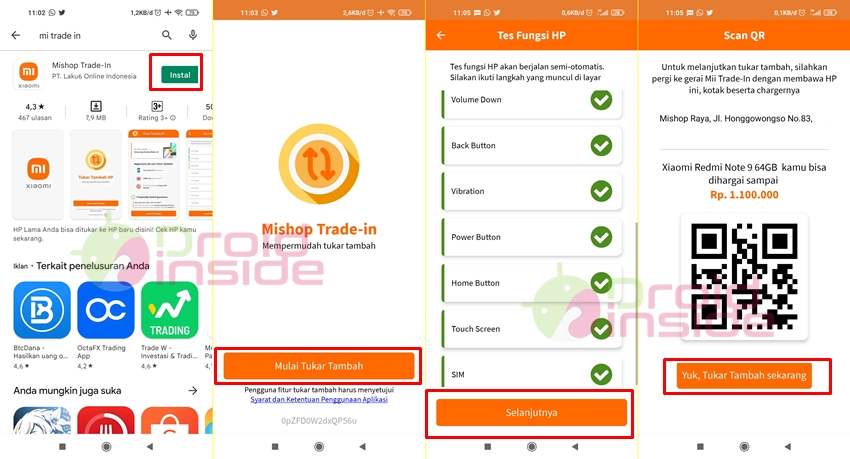 cara tukar tambah hp xiaomi di mi store