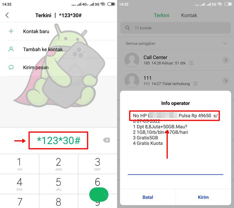 Cara cek nomor indosat dial