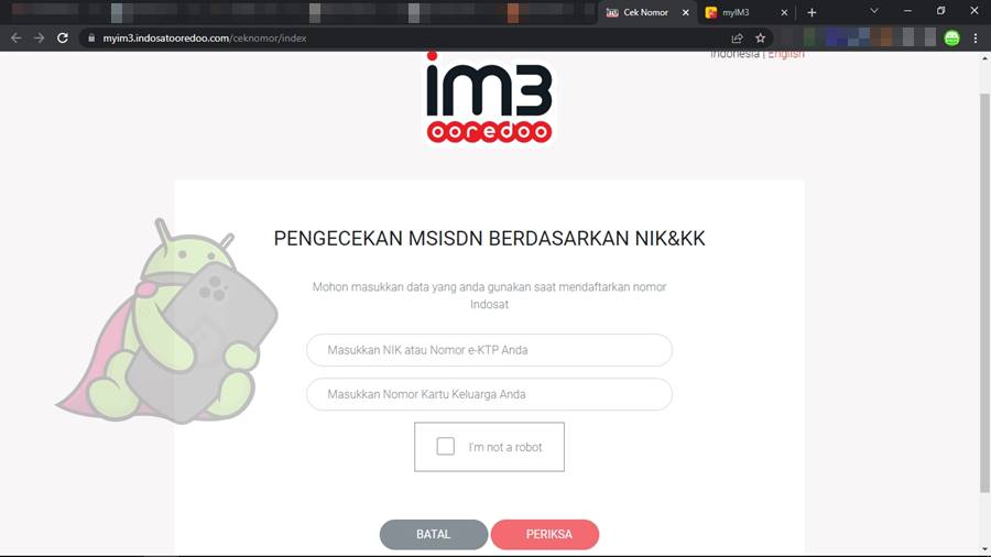 Cara cek nomor indosat