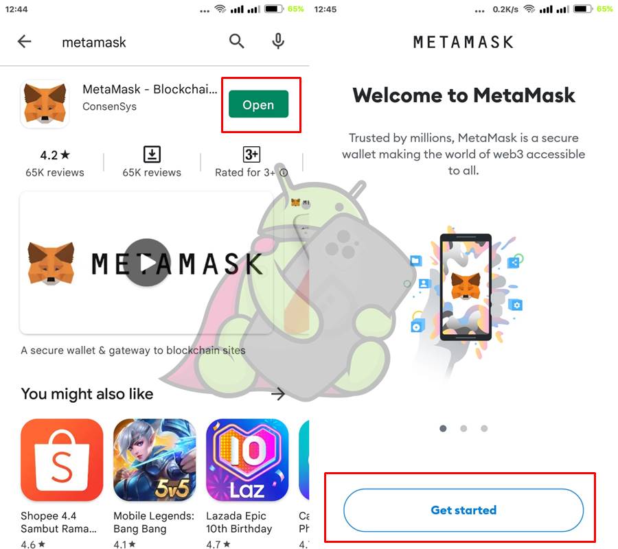 Cara membuat akun metamask di hp android