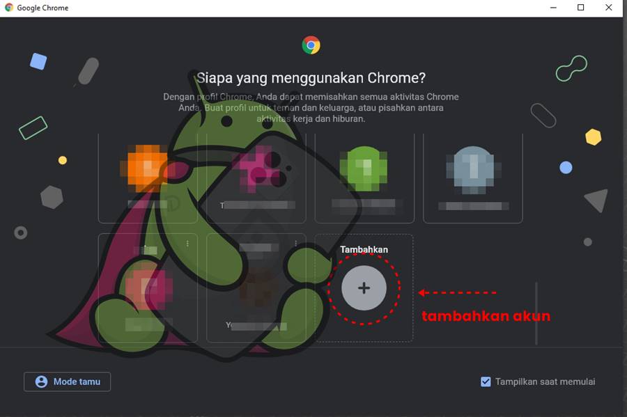 dua akun wa web