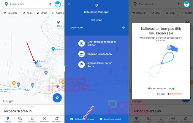 kalibrasi gps di maps