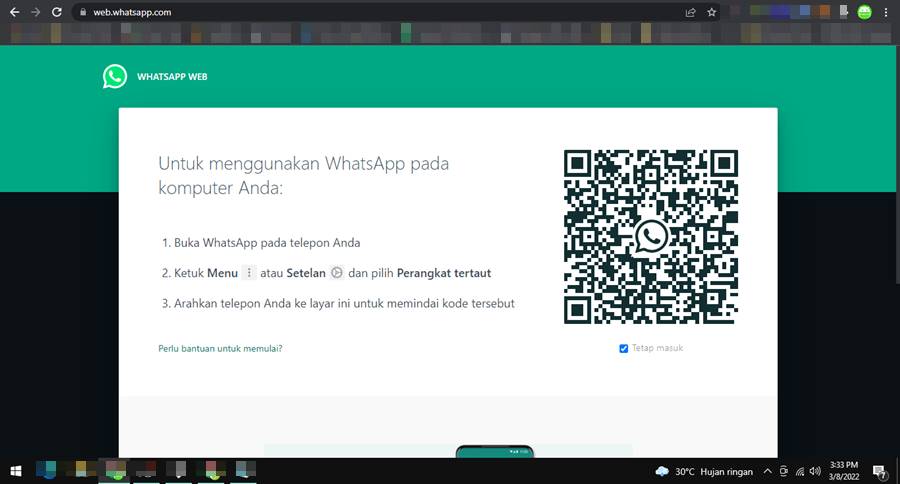 Cara Mengakses WA Web Login Logout dan Trik Terlengkap