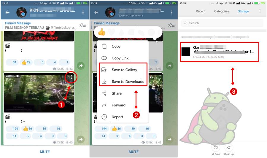 Cara Memindah File Telegram Tanpa Merubah Nama File