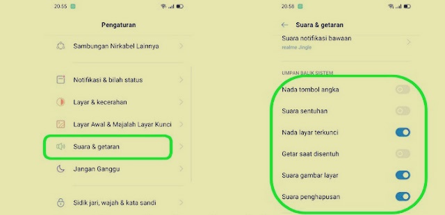 Cara Mengaktifkan Suara Keyboard Realme