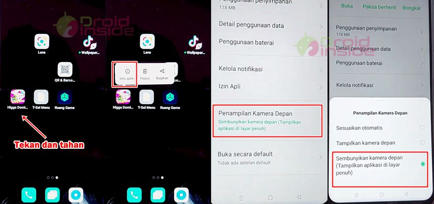 cara menghilangkan poni oppo